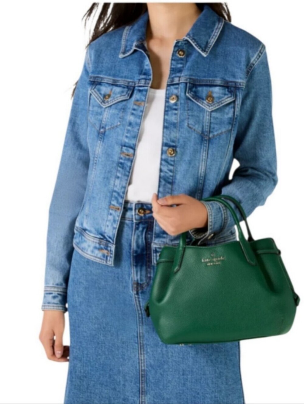 Kate Spade Dumpling Arugula Green Small Shoulder Crossbody Pebbled Leather Bag